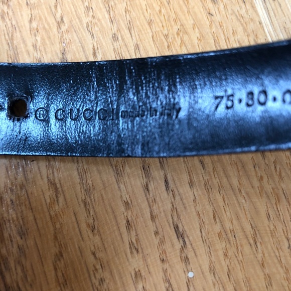 GUCCI Leather Belt, Black, 75/30 main image 7